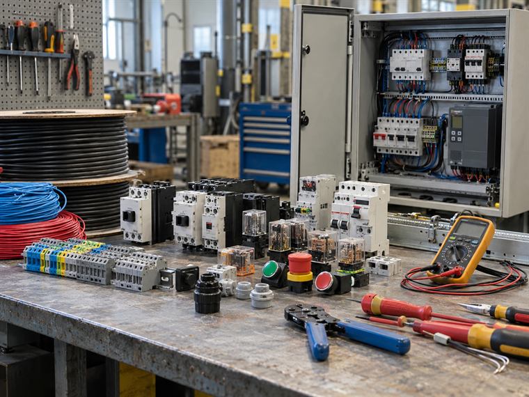Contactores, relés, protecciones y tablero eléctrico industrial