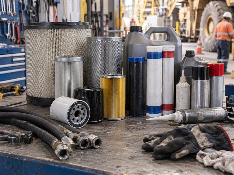 Filtros industriales, lubricantes y mangueras hidráulicas